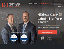 Tablet Screenshot of middlesexcountycriminalattorney.com